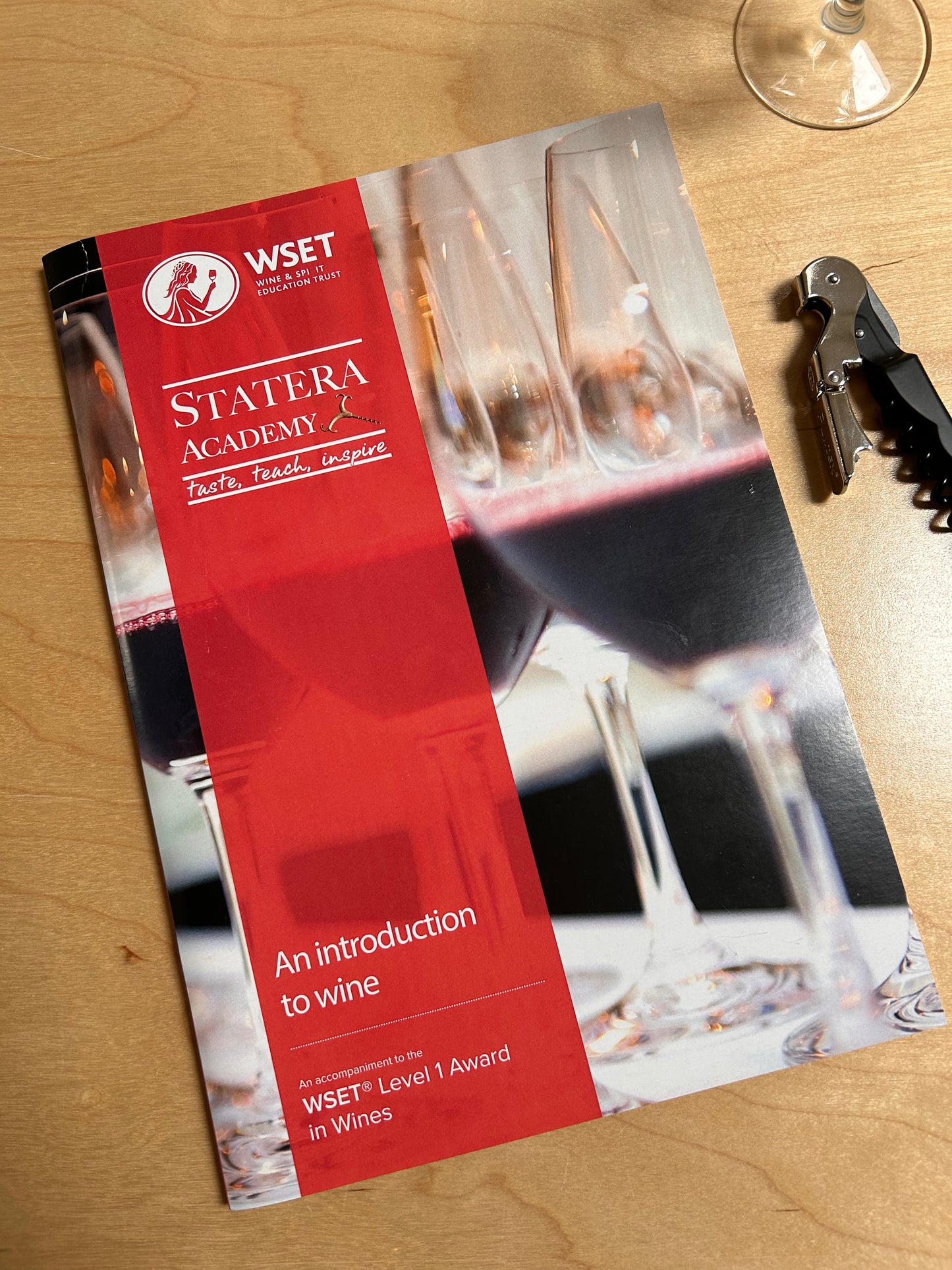 Workbook WSET Wine L1 with Statera Academy