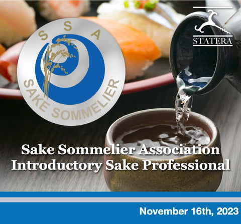 Sake Sommelier Association Introductory Sake Professional with Statera
